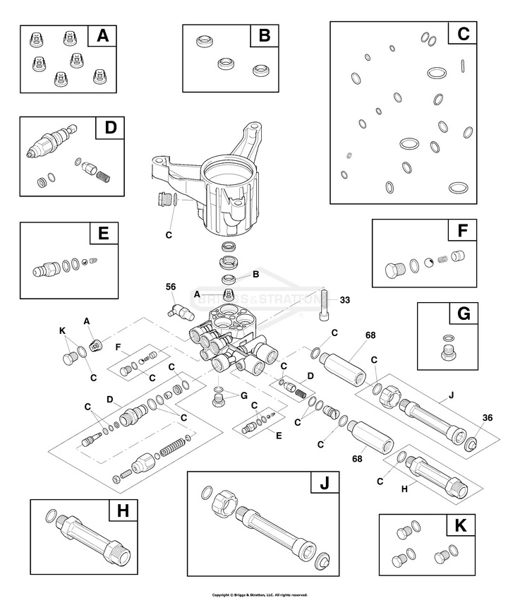 707970 Pump repair parts 